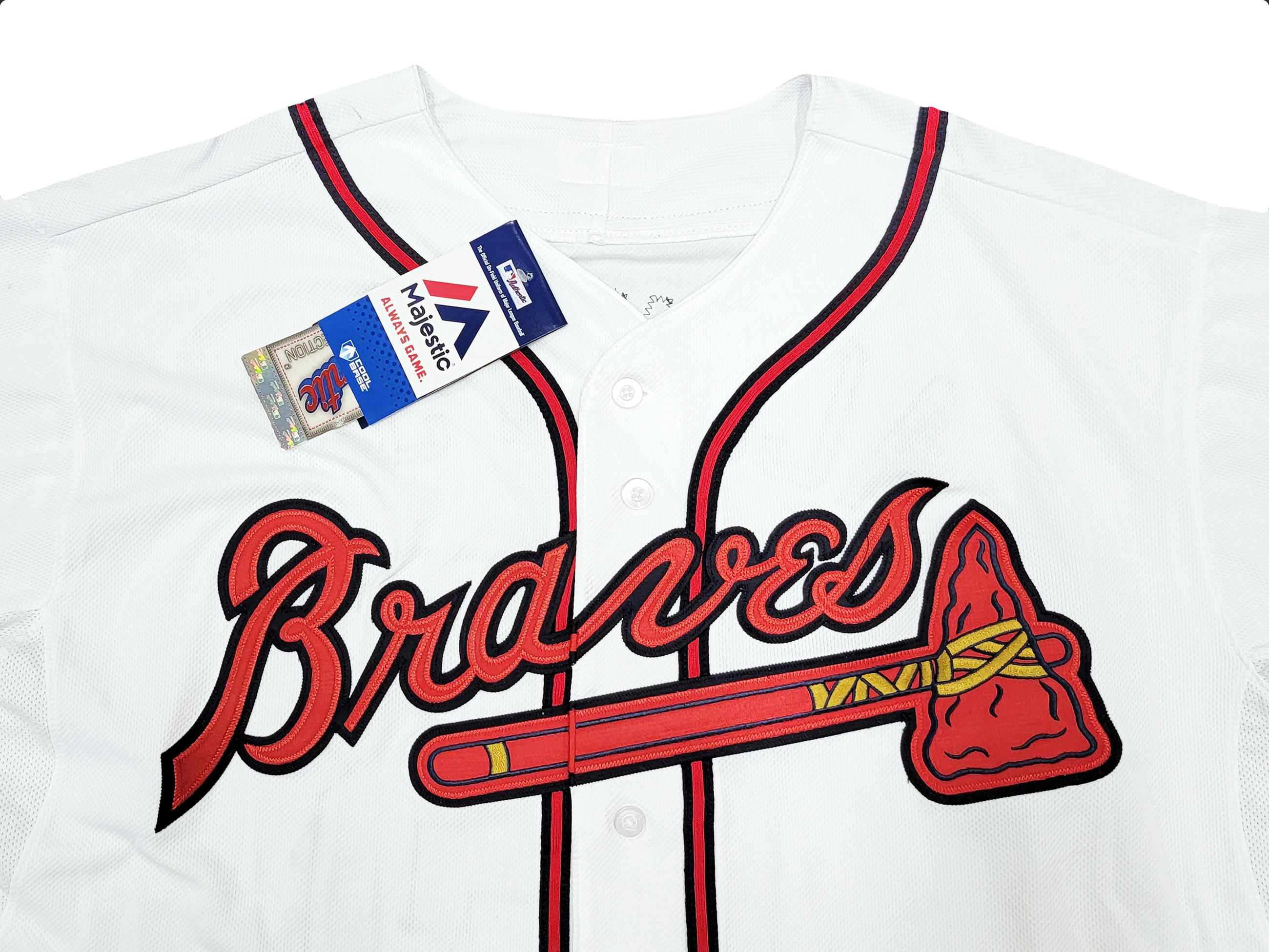 Ronald Acuna Autographed Atlanta White Majestic Baseball Jersey