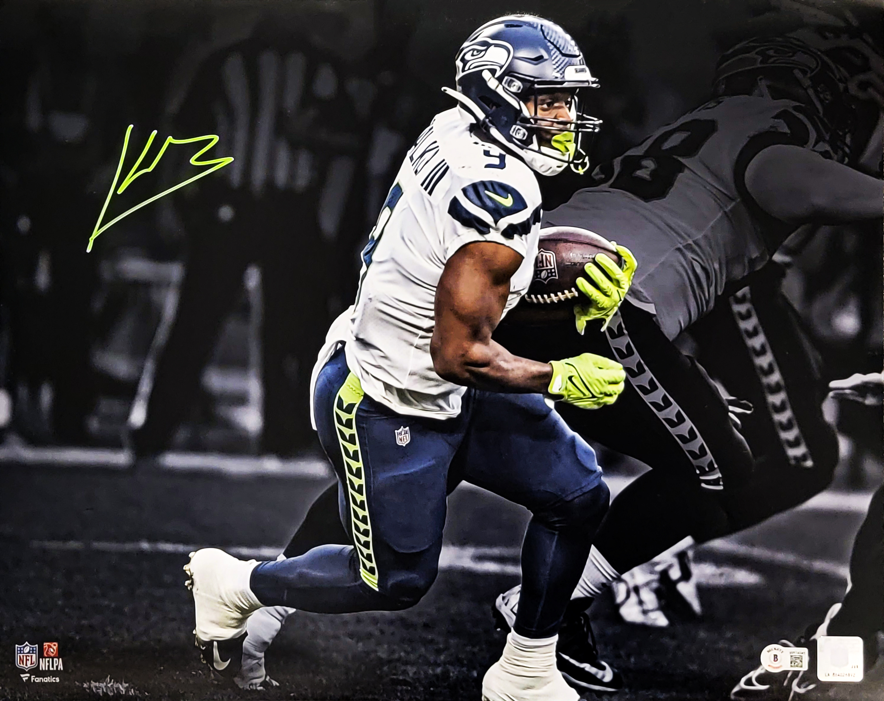 Seattle Seahawks running back Kenneth Walker III delivers Seahawks