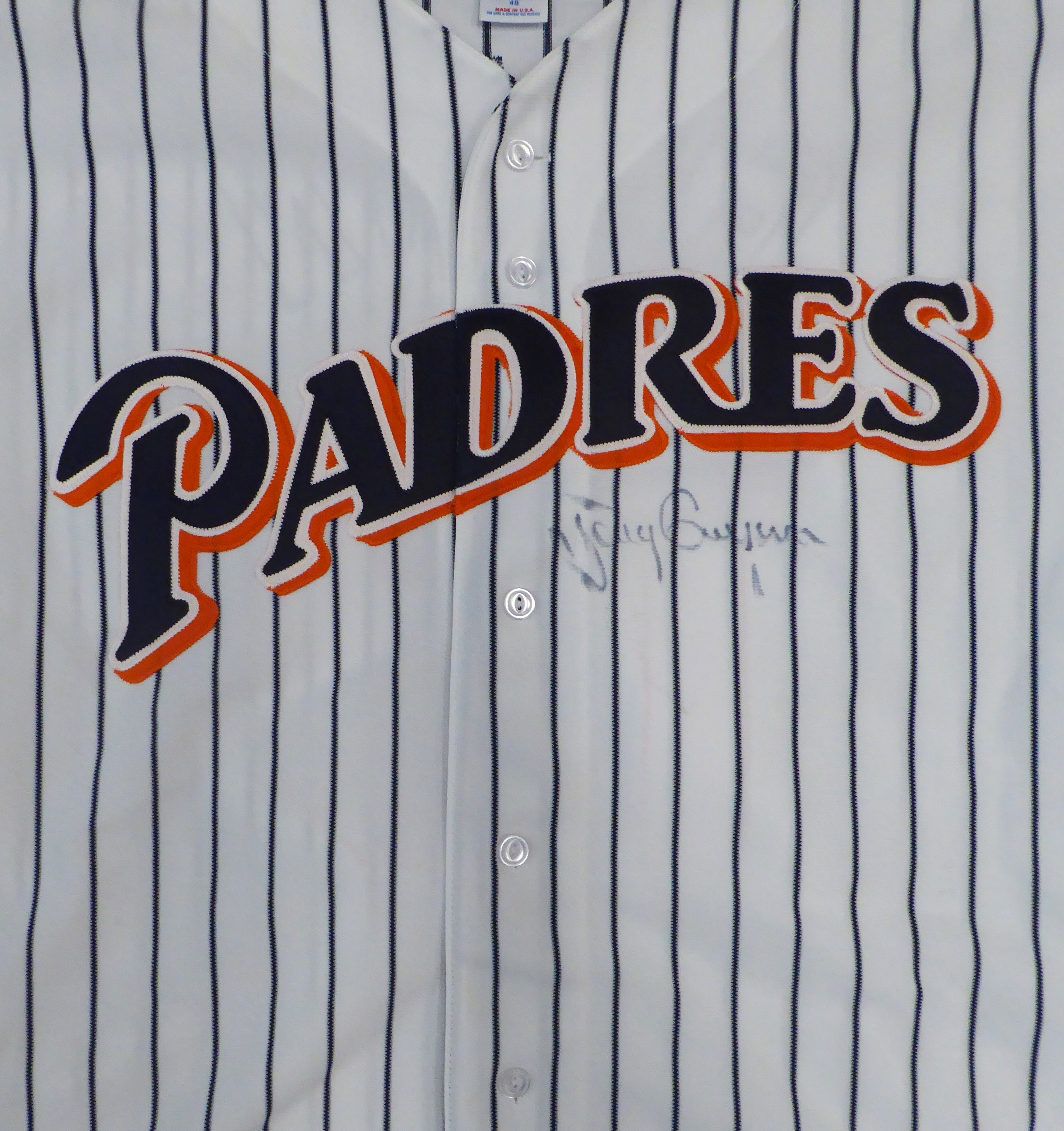 San Diego Padres Tony Gwynn Autographed Framed White Pinstripes