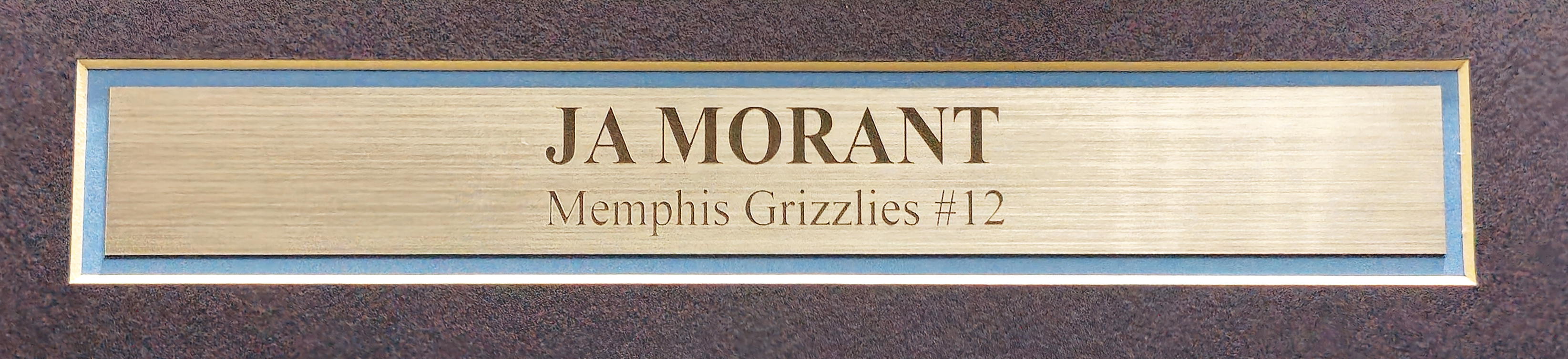 Memphis Grizzlies Ja Morant Autographed Light Blue Fanatics Jersey