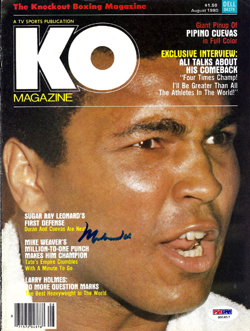 Muhammad Ali Autographed Signed Magazine Cover PSA/DNA #S01617 | eBay